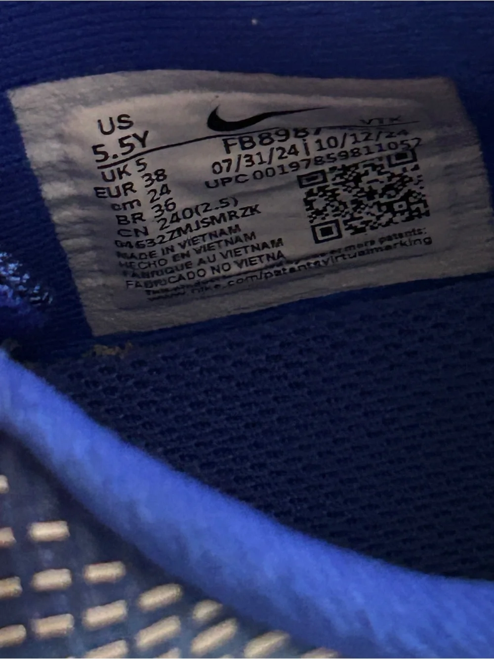 Nike Air DN SE Sneakers in Racer Blue Size 5.5